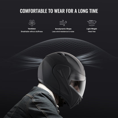 Unmasked Motocross Helmet with Bluetooth, ECE Certified, Sunshade Lens