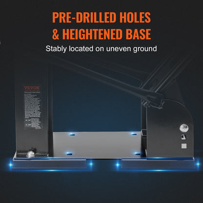 VEVOR Motorcycle Wheel Chock, 816.5 kg Capacity Wheel Cradle Holder, Heavy-duty