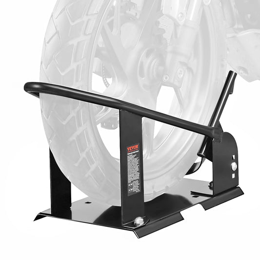 VEVOR Motorcycle Wheel Chock, 816.5 kg Capacity Wheel Cradle Holder, Heavy-duty