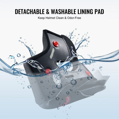 Full Face Motocross Helmet with Bluetooth Slot and Sunshade Lens, Size XL