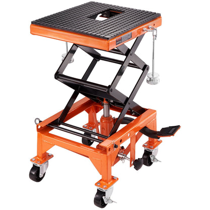Hydraulic Motorcycle Lift Table, 158 kg Capacity, 0.35-0.91 m Lifting Range