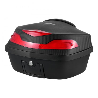 VEVOR 48L Motorcycle Top Case Universal Motorbike Tail with Reflective Panel