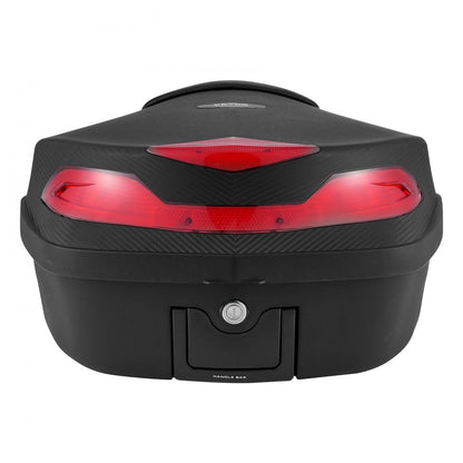 VEVOR 48L Motorcycle Top Case Universal Motorbike Tail with Reflective Panel