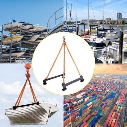 Heavy-Duty Jet Ski Lift Sling with 454 kg Capacity and Steel Brackets