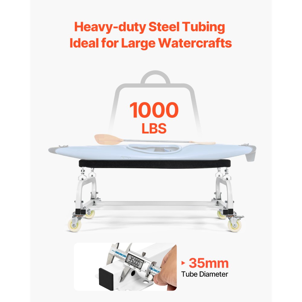 VEVOR Watercraft PWC Dolly Boat 454 kg Capacity Jet Ski Stand Storage Cart