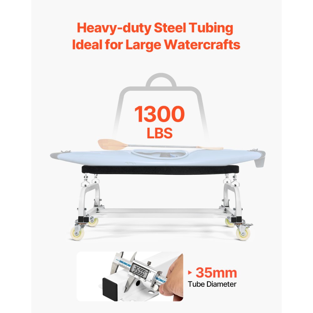 VEVOR Watercraft PWC Dolly Boat 590 kg Capacity Jet Ski Stand Storage Cart
