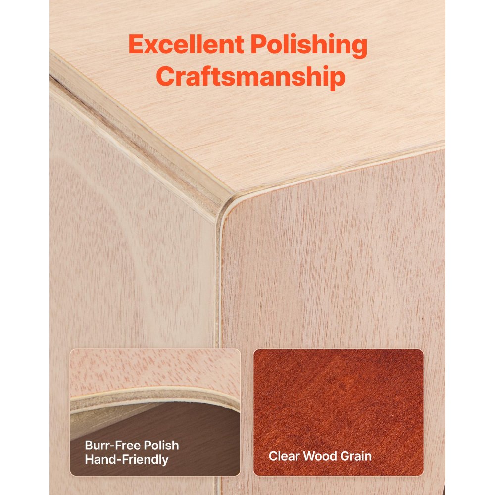 Cajon Box Drum Birch Wood Percussion Instrument Guitar Strings Travel Bag