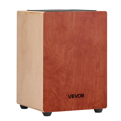 Cajon Box Drum Wooden Percussion Instrument with Guitar Strings Birch Wood