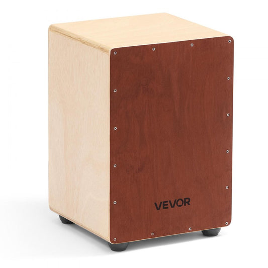 Cajon Box Drum Birch Wood Compact Percussion Instrument with Snare Wires