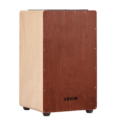 Large Cajon Box Drum Birch Wood Percussion Instrument with Snare Wires