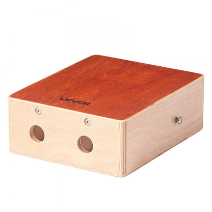 Cajon Box Drum Wood Percussion Instrument with Guitar Strings Travel Bag