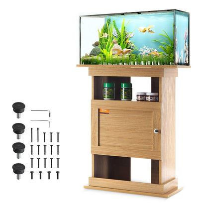 20 Gallon Aquarium & Reptile Tank Stand, MDF, 0.64 x 0.4 x 0.72m, 76kg Capacity