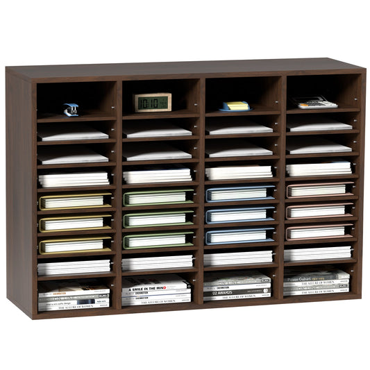 VEVOR Literature Organizers, 36 Compartments Office Mailbox with Adjustable Shelves,