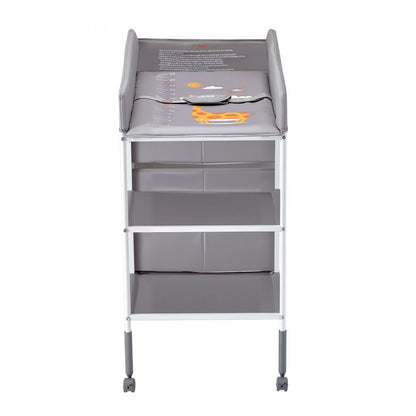 VEVOR Baby Changing Table Portable Diaper Change Station with 3 Drawers & Wheels