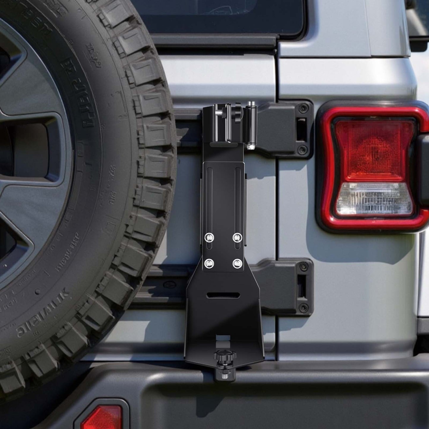High Lift Jack Mount Bracket, Farm Jack Holder Mounting Bracket Kit, Mount Carrier for Off Road Heavy-Duty Jacks, Compatible With YJ (1986-1996), TJ (1997-2006), JK (2006-2018), JL (2018-2024)