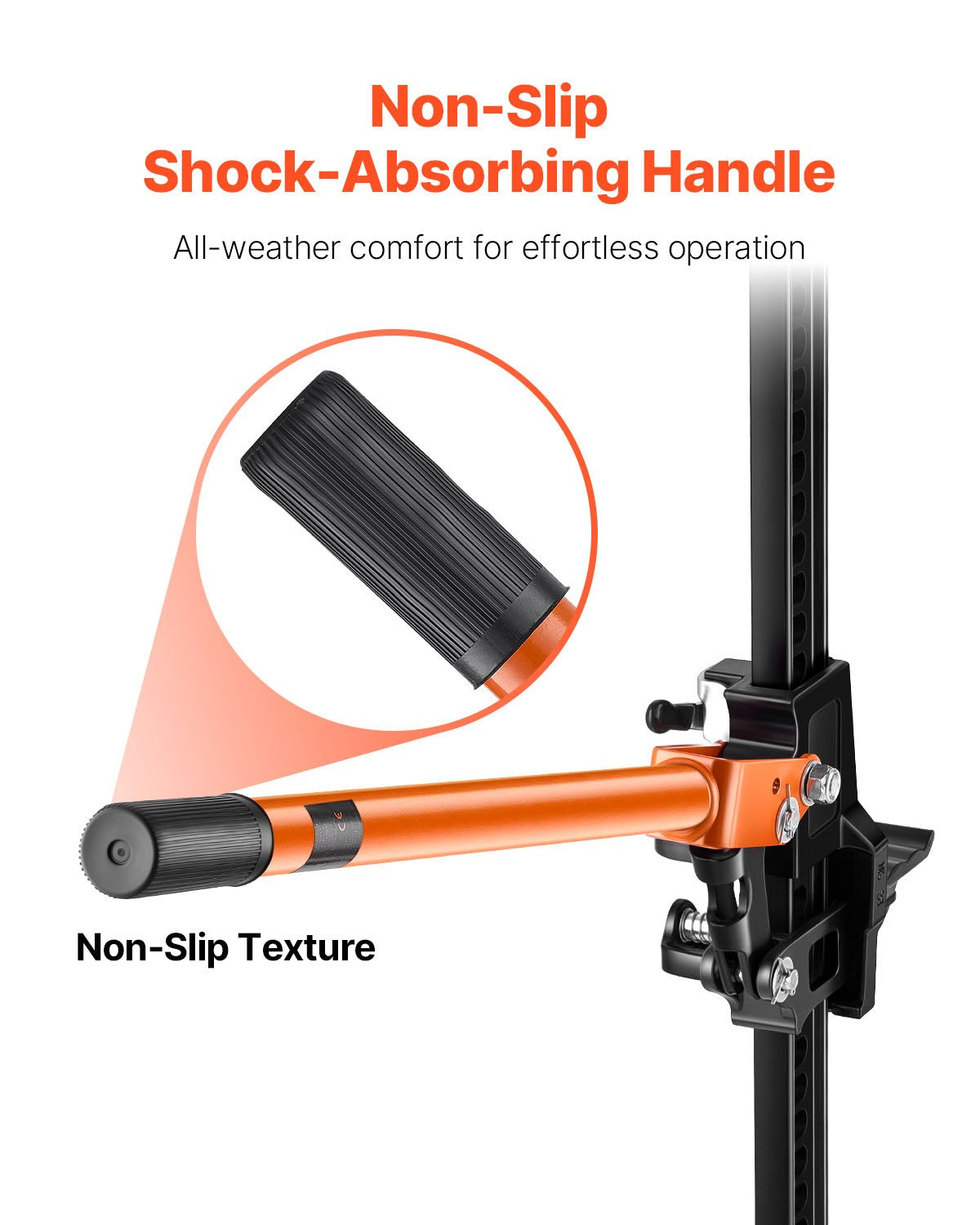 Farm Jack, 845mm Utility High Lift Farm Jack, 3.18 Ton Capacity Ratcheting Off Road Utility Jacks, Heavy-Duty Lift Jacks with 130.1-711.2 mm Lifting Range for Tractor, Truck, SUV