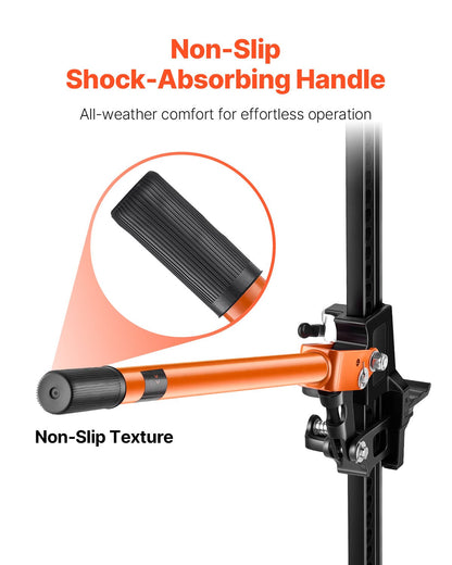 Farm Jack, 845mm Utility High Lift Farm Jack, 3.18 Ton Capacity Ratcheting Off Road Utility Jacks, Heavy-Duty Lift Jacks with 130.1-711.2 mm Lifting Range for Tractor, Truck, SUV