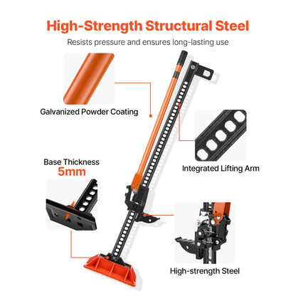 153cm Off Road Farm Jack Hoist with Base 3.18 T High Lift Tractor Vehicle