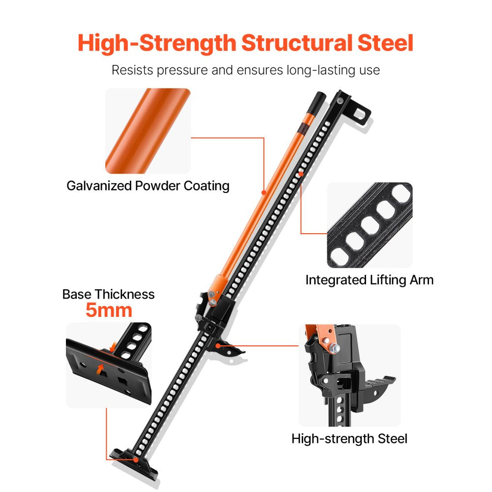 VEVOR 153cm Off Road Farm Jack Hoist 3.18 Ton High Lift Tractor Vehicle's Winch