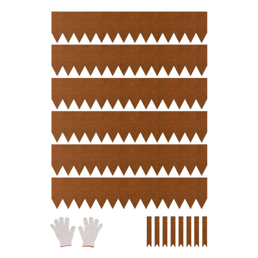 Steel Landscape Edging 6 Packs 1016 x 203.2 mm Weather-Resistant for Yard Lawn