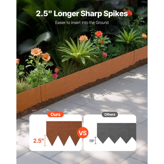 Buy Steel Landscape Edging 6 Packs 40 X 6In Weather Resistant For Yard Lawn – Hamro Appliances