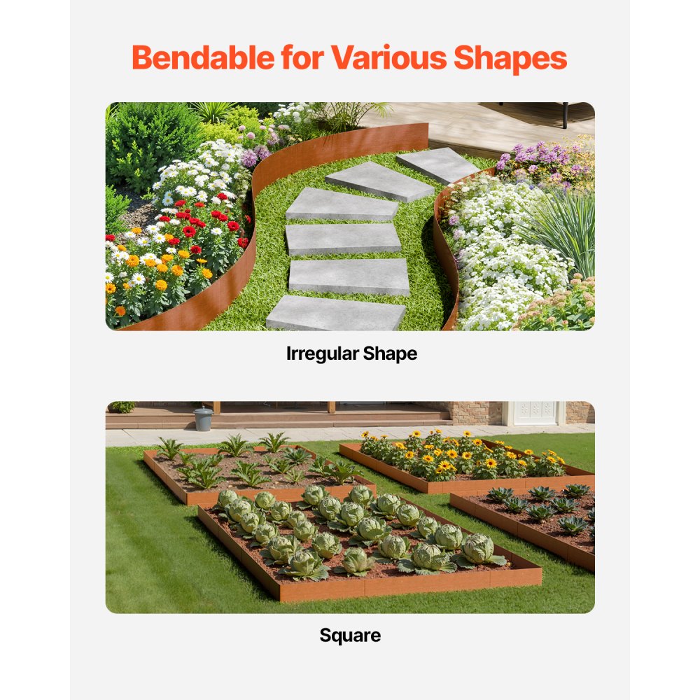 Buy Steel Landscape Edging 6 Packs 40 X 6In Weather Resistant For Yard Lawn – Hamro Appliances