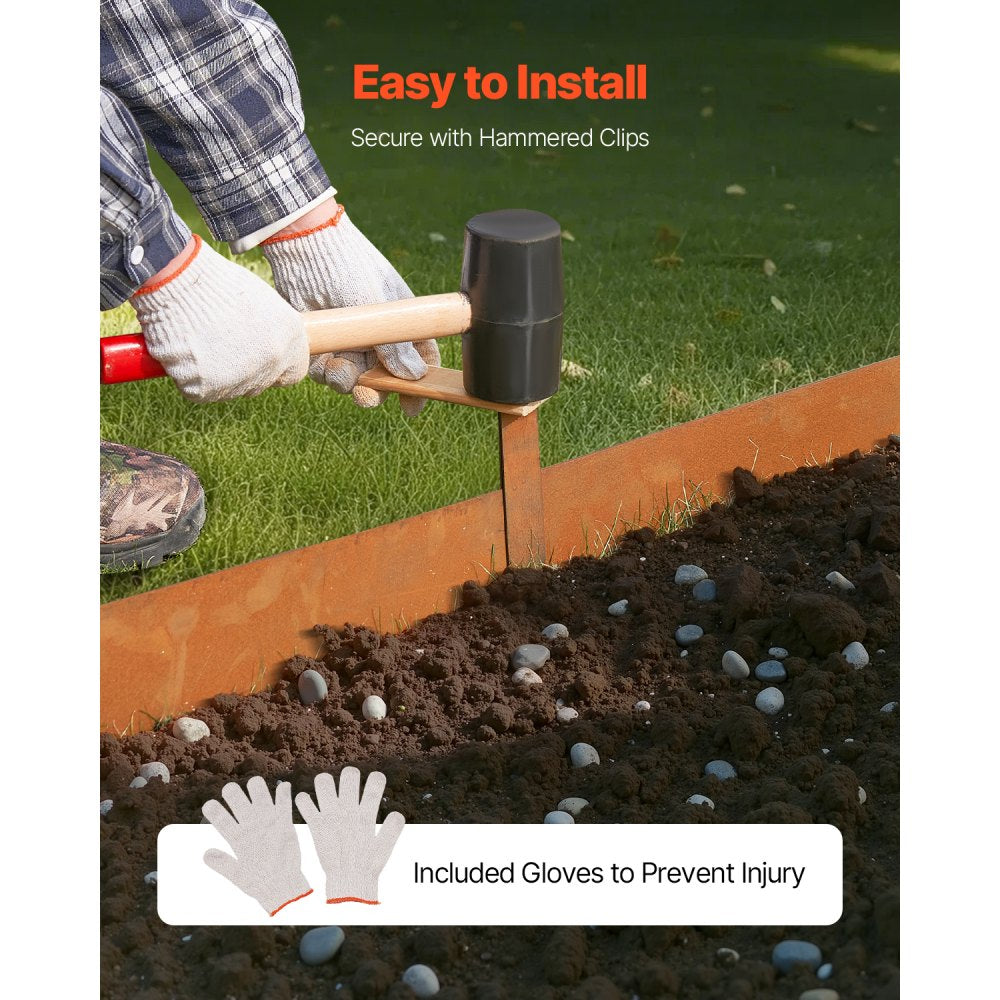 Buy Steel Landscape Edging 6 Packs 40 X 6In Weather Resistant For Yard Lawn – Hamro Appliances