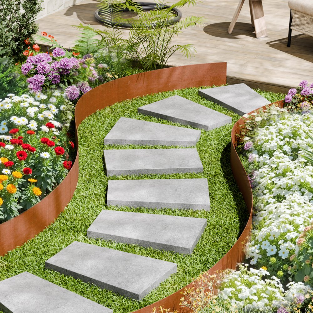 Buy Steel Landscape Edging 6 Packs 40 X 6In Weather Resistant For Yard Lawn – Hamro Appliances