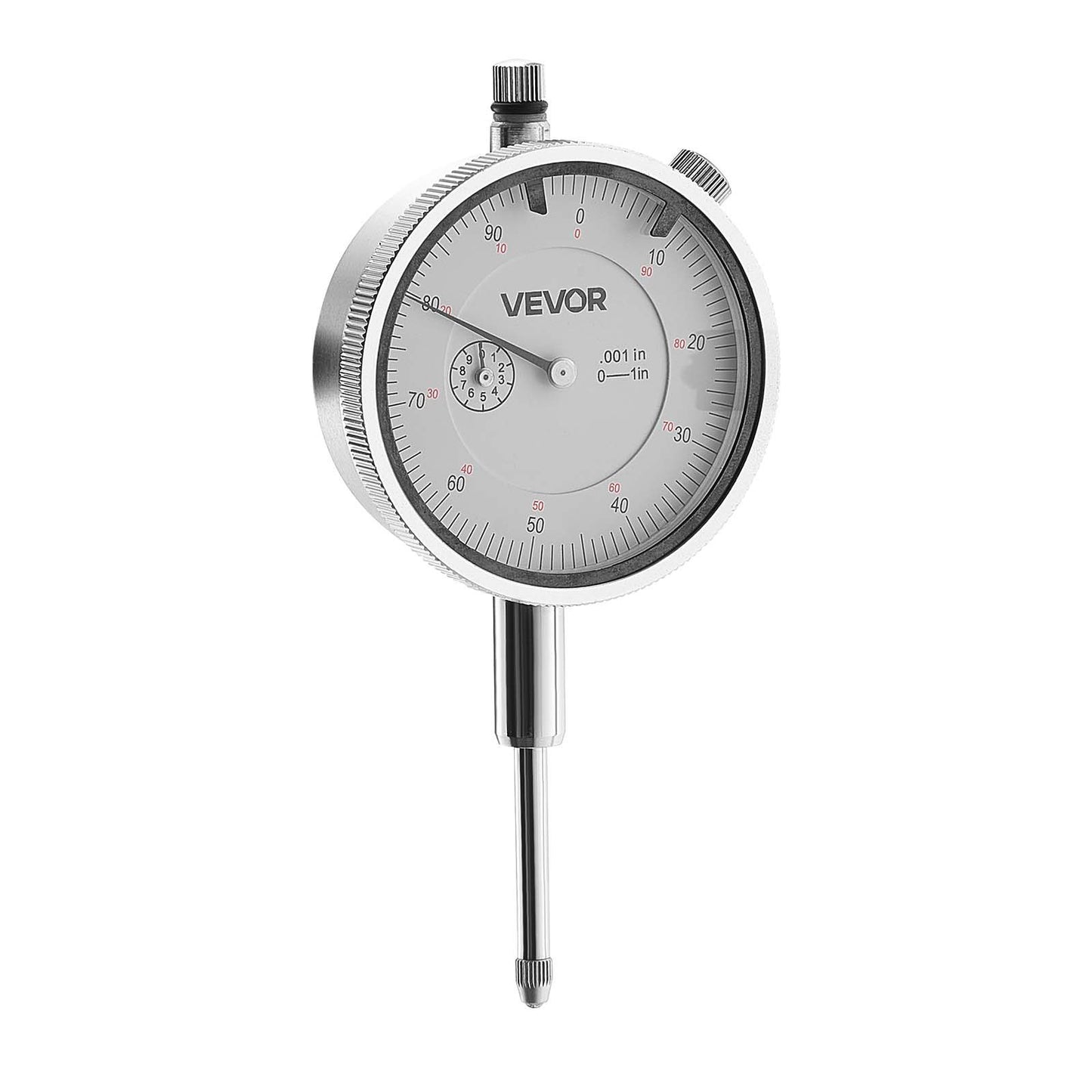 Dial Test Indicator, 0.03 mm Accuracy, 0-25.4mm Measuring Range, Easy to Read Large Dial, Professional for Internal Diameter Measurement, Runout Detection, Flatness Inspection