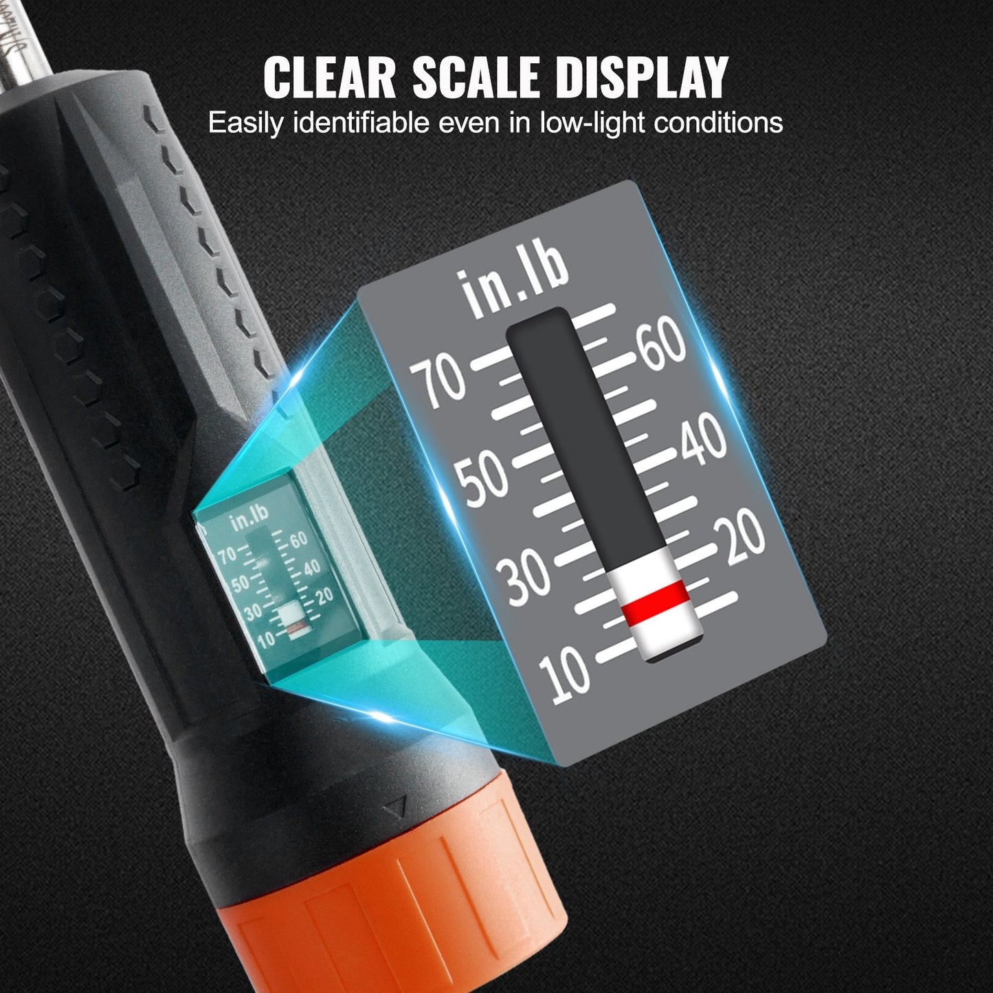 Adjustable Torque Screwdriver Set with Magnetic Bits, 1.13-7.91 N.m Range