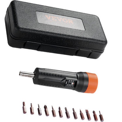 VEVOR 1/4" Drive Torque Screwdriver Wrench Set | 10-70 in-lbs Torque Adjustment