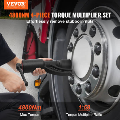 VEVOR Torque Multiplier, Heavy Duty Torque Multiplier Wrench Set, 1 Inch Drive Lug