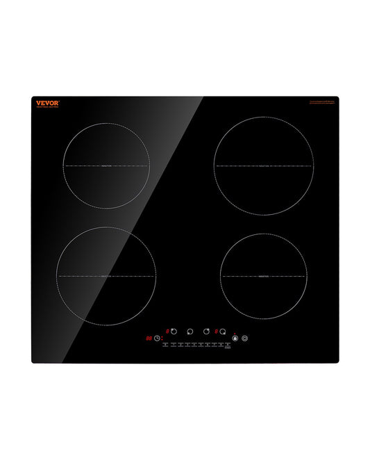 VEVOR 6000W 4 Burner Induction Cooktop Electric Countertop Burner Touch Control