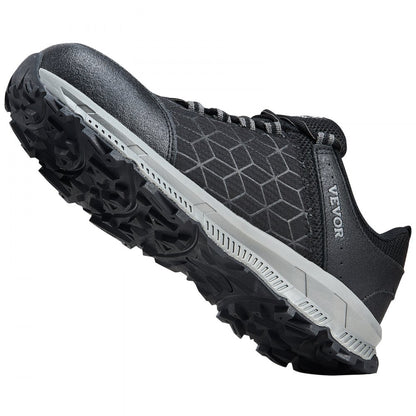 VEVOR Steel Toe Shoes for Men US Size 8.5 Wide Athletic Work Shoe Sneakers Black