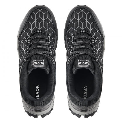 VEVOR Steel Toe Shoes for Men US Size 8.5 Wide Athletic Work Shoe Sneakers Black