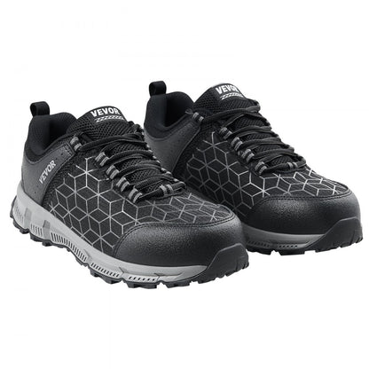 VEVOR Steel Toe Shoes for Men US Size 8.5 Wide Athletic Work Shoe Sneakers Black