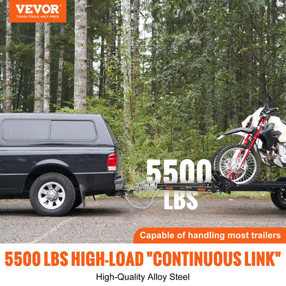 VEVOR Tow Bar, 2495 kg Towing Capacity with Chains, Powder-Coating Alloy Steel Bumper-Mounted
