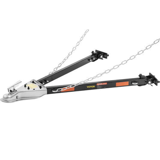 VEVOR Tow Bar, 2495 kg Towing Capacity with Chains, Powder-Coating Alloy Steel Bumper-Mounted