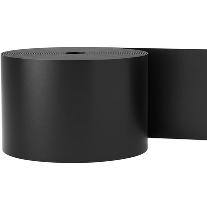 Flexible Recycled HDPE Landscape Edging - 12.2m Length, 25.4cm Height, Black