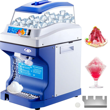 Commercial Ice Shaver & Snow Cone Maker, 200 kg/hr, 0.28x0.37x0.55 m, 13 kg