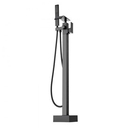 VEVOR Freestanding Bathtub Faucet, Floor Mount, Freestanding Tub Filler, Shower Mixer Taps, Two Water Modes, 360° Swivel Spout, for Bathing & Showering Pet Bathing Cleaning Drains Toilet Flushing