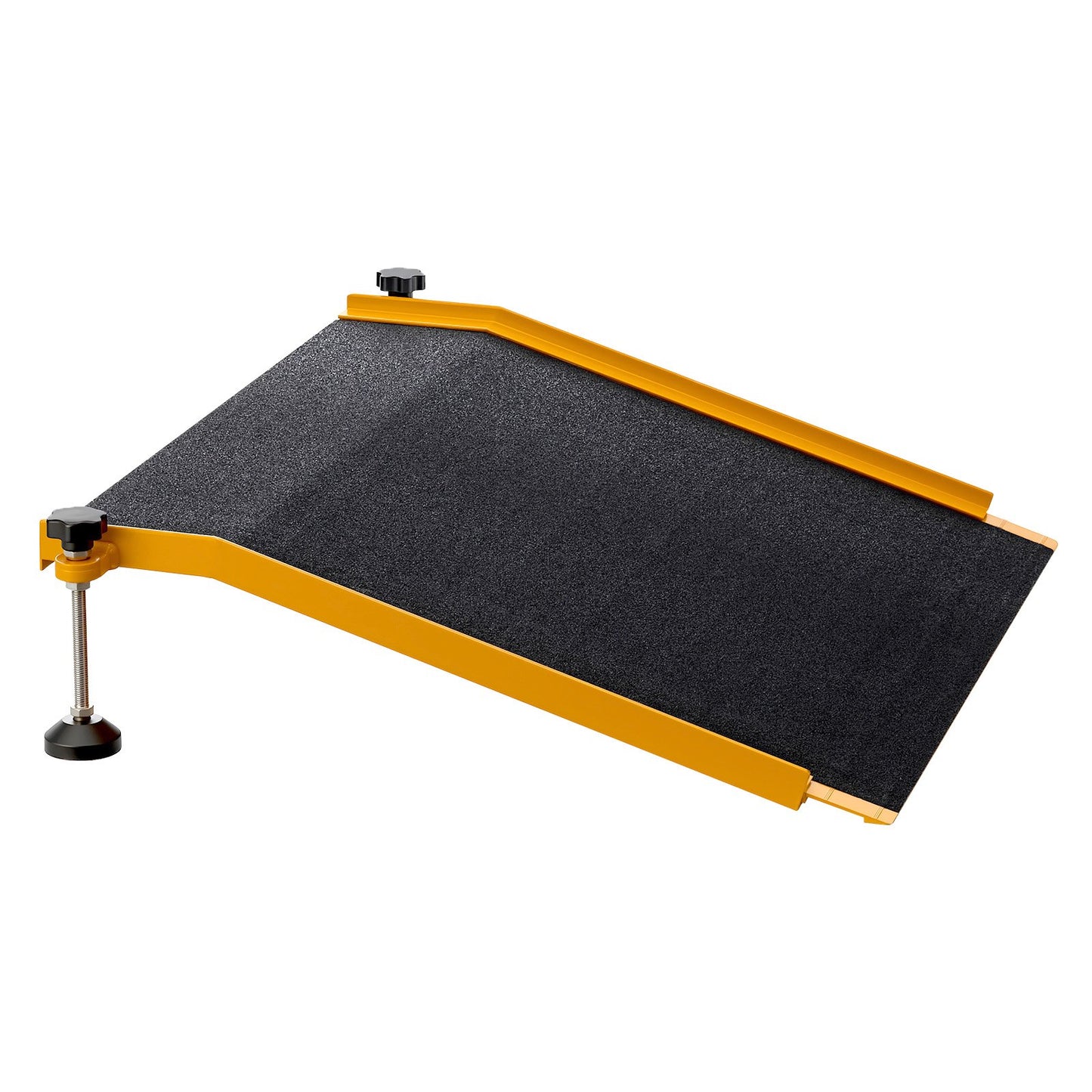 Threshold Ramp for Doorways, 670 x 810 mm, Platform Aluminum Wheelchair Ramp with Adjustable Height, Non-Slip Door Threshold Ramps, 181.4 kg Load Capacity, for Home Steps, Wheelchairs, Walkers