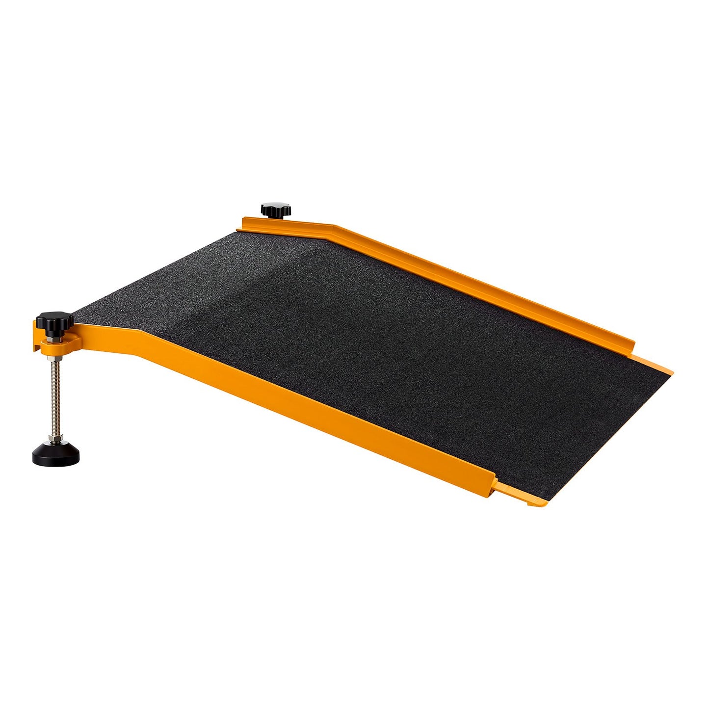 Threshold Ramp for Doorways, 670 x 810 mm, Platform Aluminum Wheelchair Ramp with Adjustable Height, Non-Slip Door Threshold Ramps, 181.4 kg Load Capacity, for Home Steps, Wheelchairs, Walkers