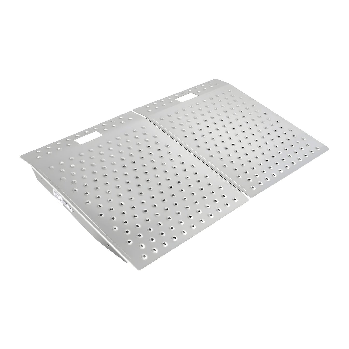 Threshold Ramp for Doorways, 750 x 617 mm, Platform Aluminum Wheelchair Ramp, Non-Slip Door Threshold Ramps, 340.2 kg Load Capacity, for Home Steps, Curbs, Wheelchairs, Walkers, Scooter, Carts