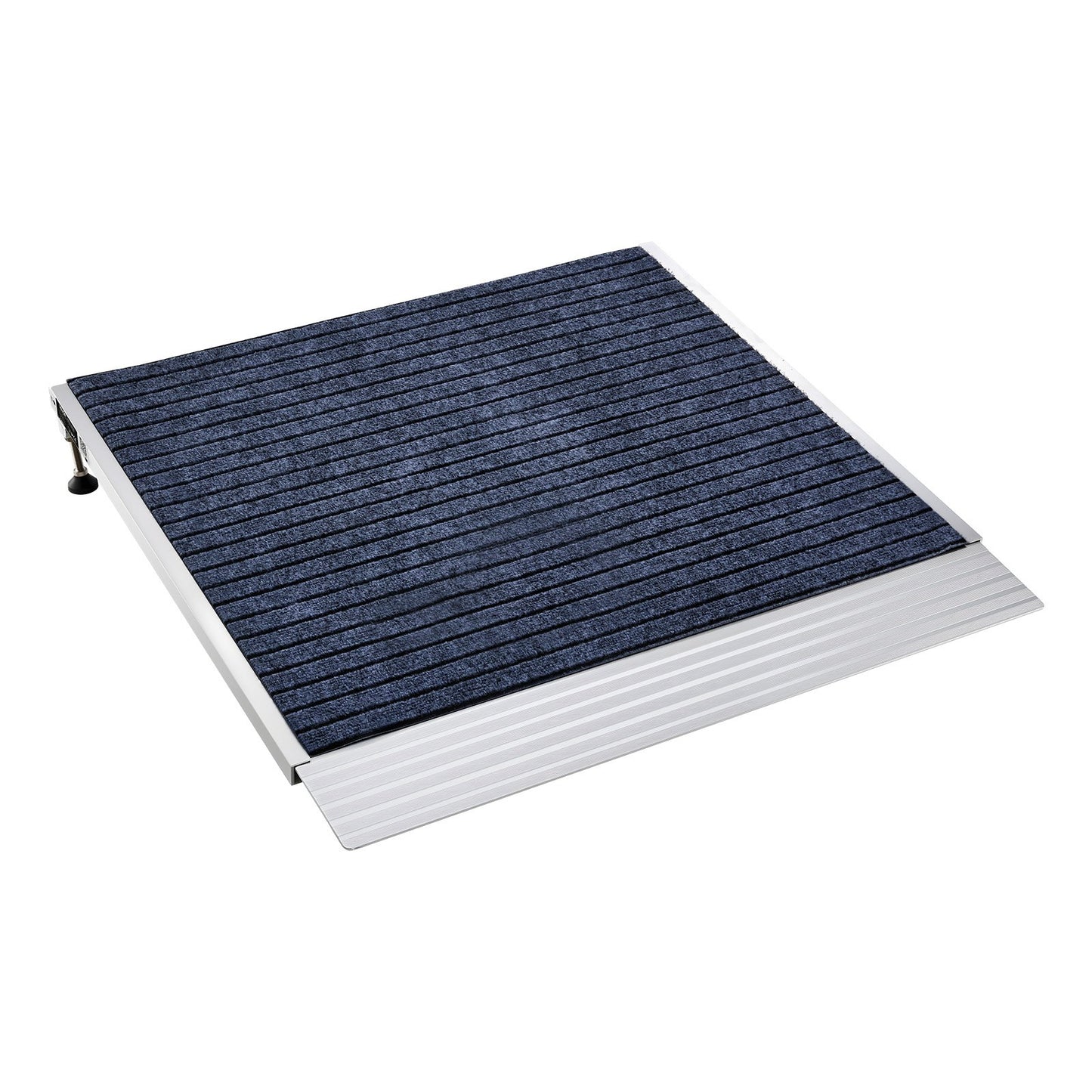 Threshold Ramp for Doorways, 915 x 915 mm, Platform Aluminum Wheelchair Ramp with Adjustable Height, Non-Slip Door Threshold Ramps, 317.5 kg Load Capacity, for Home Steps, Wheelchairs, Walkers