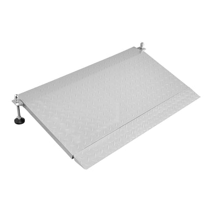 Threshold Ramp for Doorways, 1080 x 590 mm, Platform Aluminum Wheelchair Ramp with Adjustable Height, Non-Slip Door Threshold Ramps, 453.6 kg Load Capacity, for Home Steps, Wheelchairs, Walkers