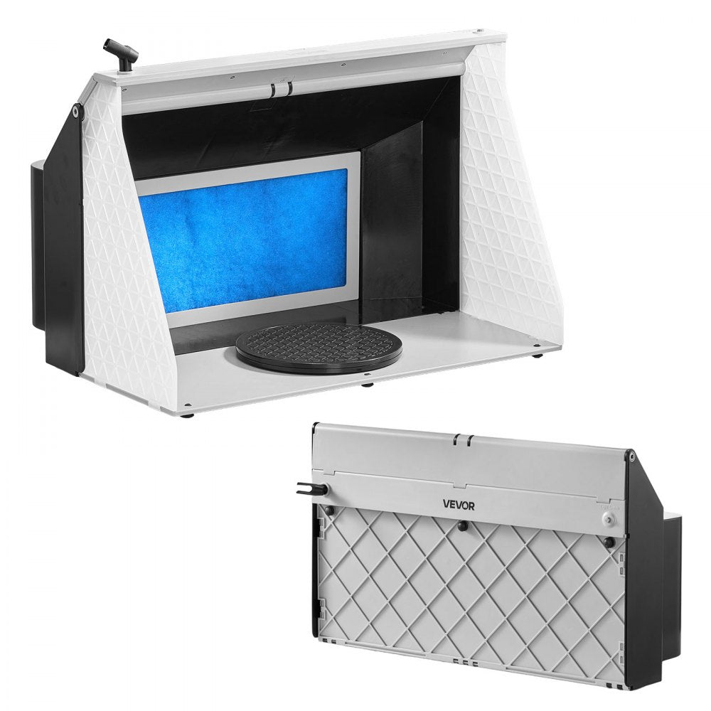Airbrush Spray Booth, Dual Fans, 545 x 475 x 370 mm, Portable Hobby Airbrush Paint Spray Booth Kit with 3 LED Lights and