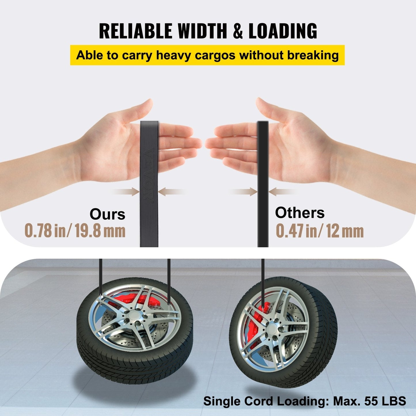 Bungee straps perform reliably in temperatures from minus 77 to 104 degrees Fahrenheit