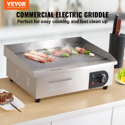 3000W 0.54m Commercial Electric Griddle with Adjustable Temperature Control