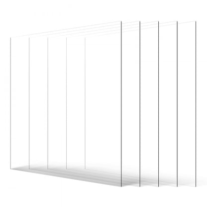 VEVOR 5-Pack PET/Plexiglass Sheets 610 x 914 mm Plastic Sheets 1 mm Thick